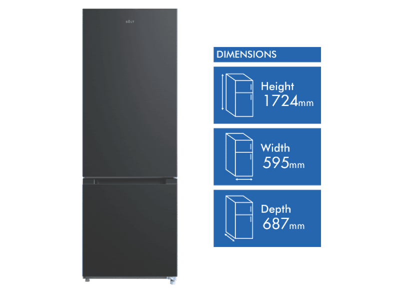 Solt 325L Bottom Mount Refrigerator