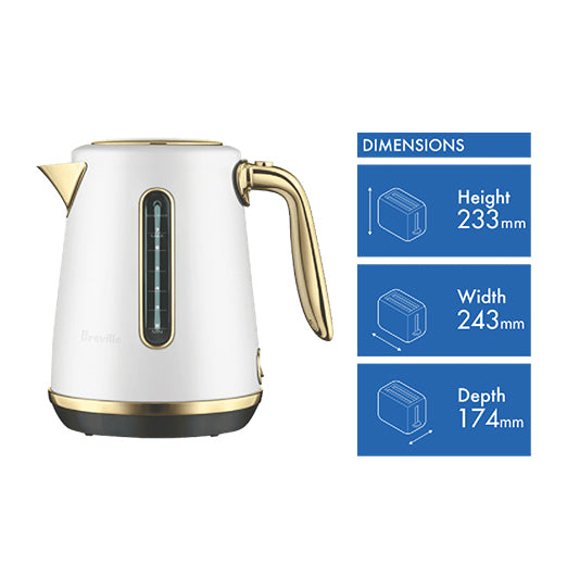 Breville The Soft Top Luxe Kettle Seal Salt Brass