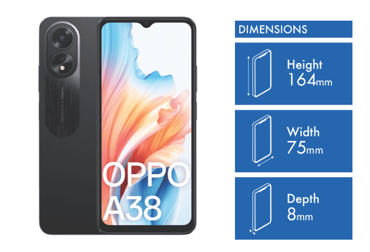 OPPO A38 128GB Glowing Black