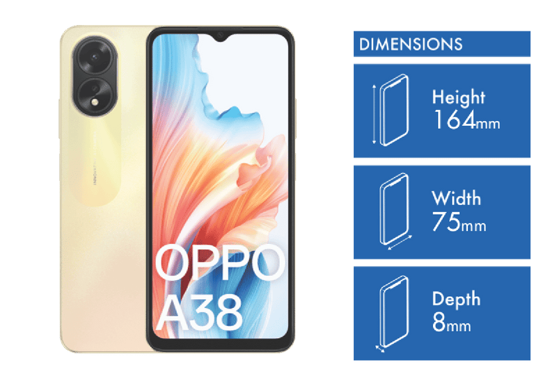 OPPO A38 128GB Glowing Gold