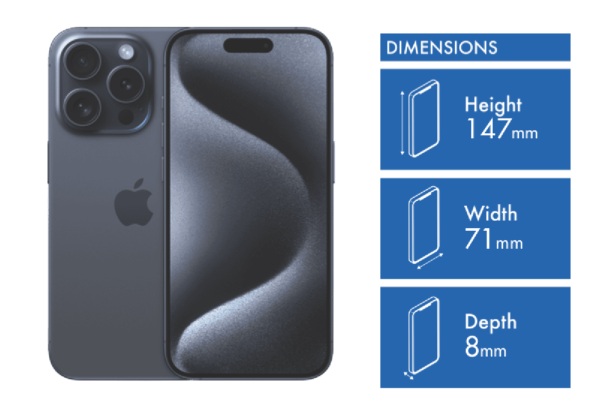 Apple iPhone 15 Pro 256GB Blue Titanium