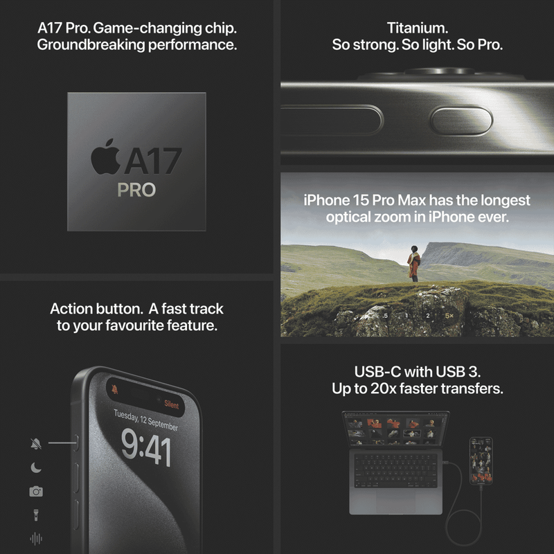 Apple iPhone 15 Pro Max 512GB Black Titanium