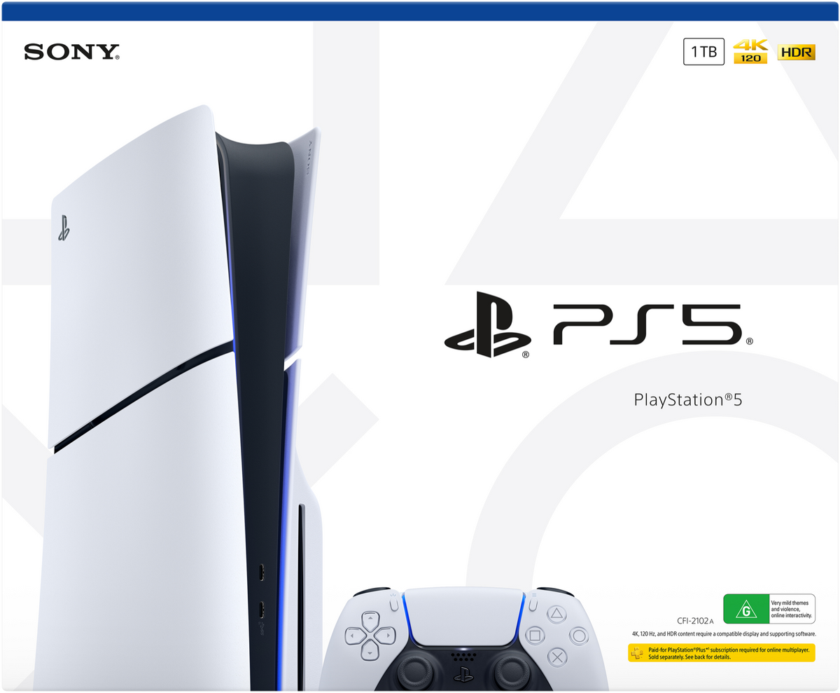 PlayStation 5 Slim Console (Disc Edition) 1TB — front view