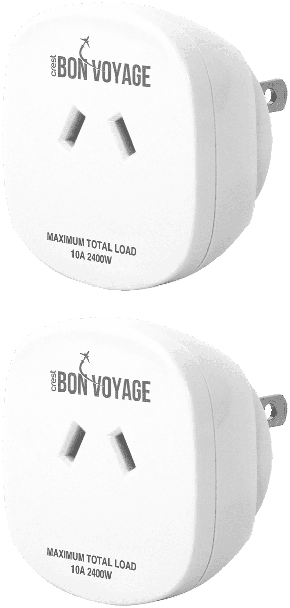Bon Voyage Travel Adaptor Australia to Japan (2 Pack)