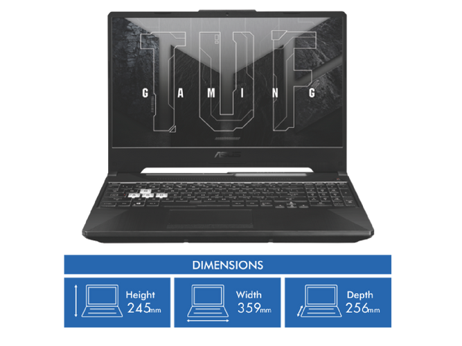 Asus TUF A15 15.6" Ryzen 5 16GB 512GB RTX2050 4GB Gaming Laptop