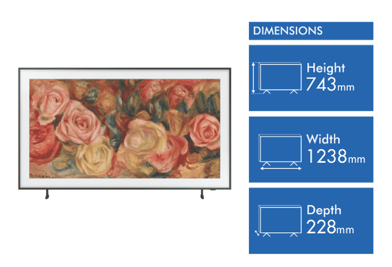 Samsung 55" The Frame 4K QLED Smart TV 24