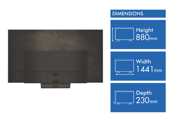 LG 65" OLED EVO C4 4K Smart TV 24