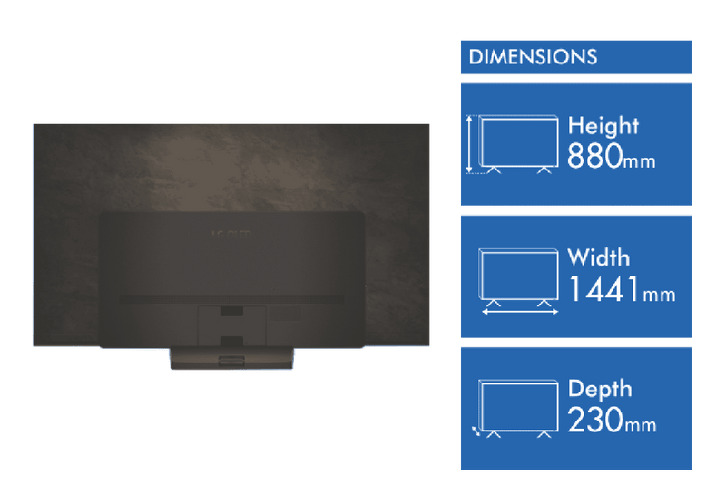 LG 65" OLED EVO C4 4K Smart TV 24
