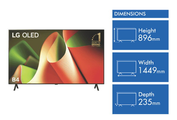 LG 65" OLED B4 4K Smart TV 24