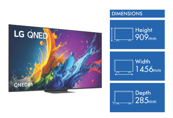 LG 65" QNED81 4K UHD LED Smart TV 24