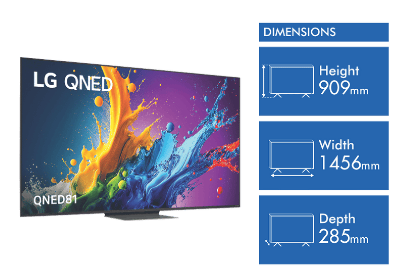 LG 65" QNED81 4K UHD LED Smart TV 24