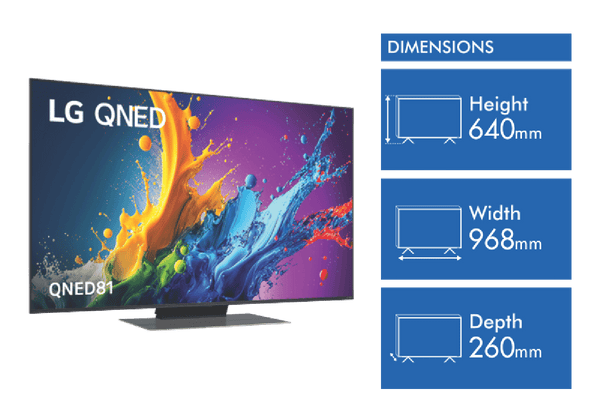 LG 43" QNED81 4K UHD LED Smart TV 24