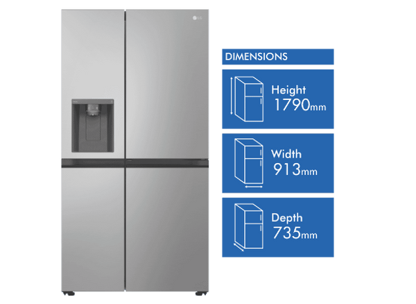 LG 635L Side By Side Refrigerator