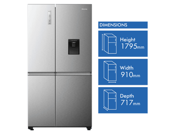 Hisense 649L Side By Side Refrigerator