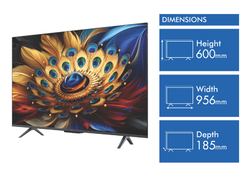 TCL 43" C655 QLED Google TV 24