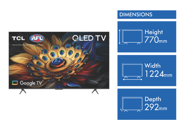 TCL 55" C655 QLED Google TV 24