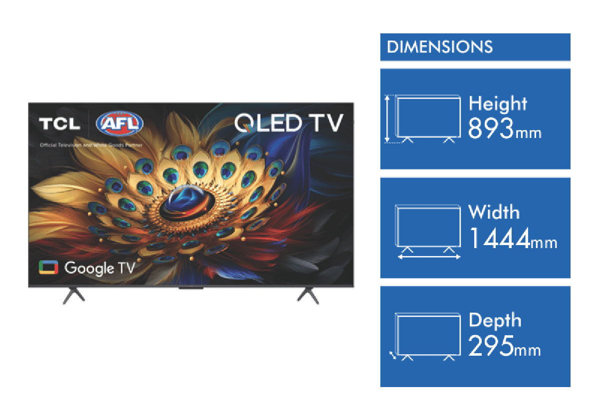 TCL 65" C655 QLED Google TV 24