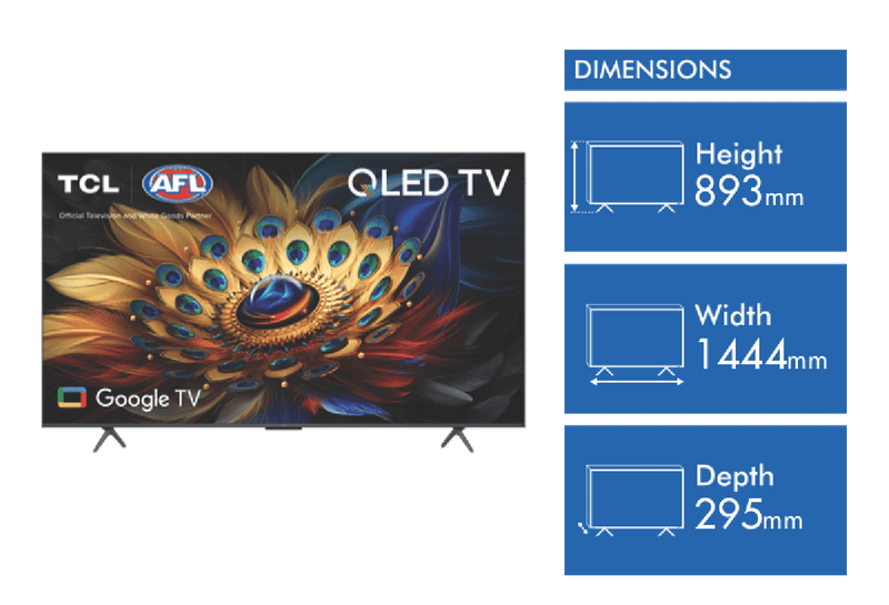 TCL 65" C655 QLED Google TV 24