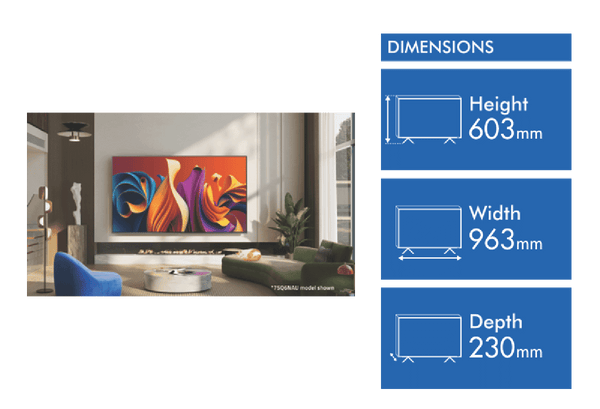 Hisense 43" Q6NAU 4K QLED Smart TV 24