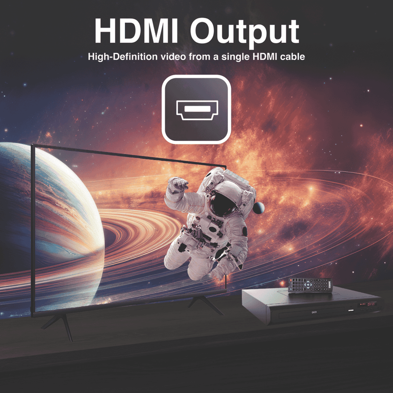 Laser DVD Player Multi-Region - HDMI, Composite Video and USB 2024