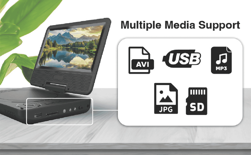 Laser Portable DVD Player 7" 2024