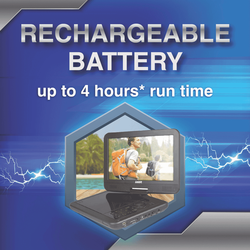 Laser 10 Portable DVD Player With Anti-Skip Technology 2024