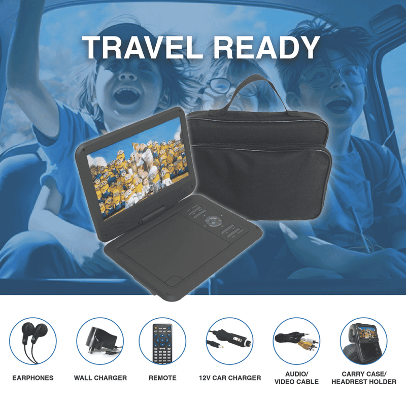 Laser 10 Portable DVD Player With Anti-Skip Technology 2024