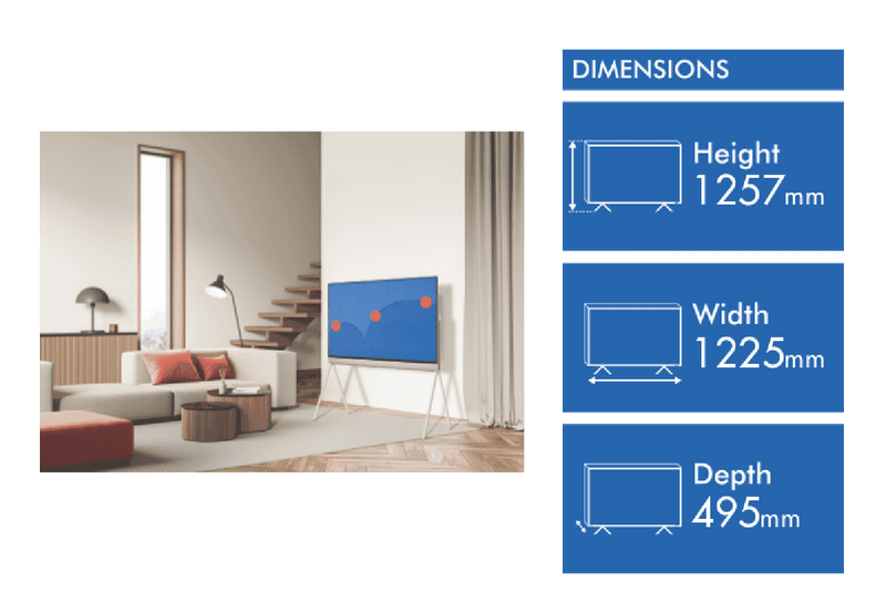 LG 55" OLED evo LX1T Pos 4K Smart TV 2024