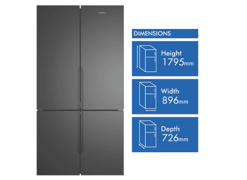 Westinghouse 564L Quad Door Refrigerator