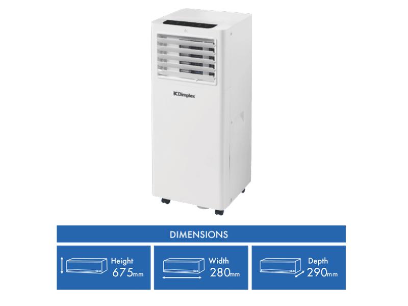 Dimplex 2.6kW Portable AC w/ Dehumidifier