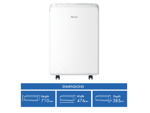 Rinnai 3.4kW Portable Air Conditioner