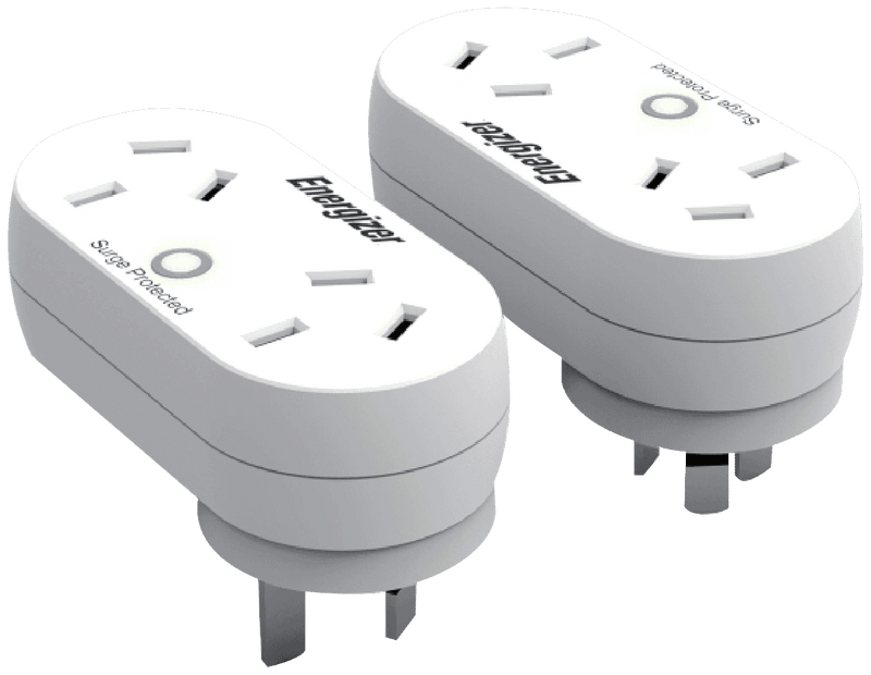 Energizer Power Adaptor with Surge Protection 2 Pack