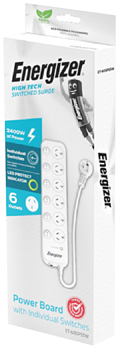 Energizer 6 Port Switched PowerBoard Switched