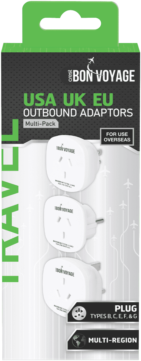 Bon Voyage Travel Adapter World Pack