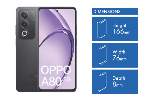 OPPO A80 5G 256GB Starry Black