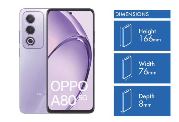 OPPO A80 5G 256GB Moonlight Purple