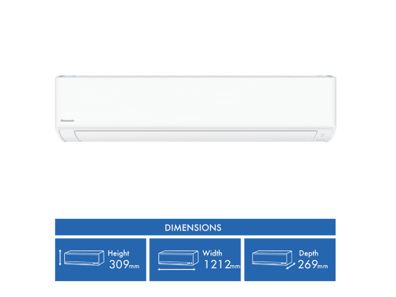 Panasonic C9.5kW H10.3kW Reverse Cycle Split System and Air Purifier