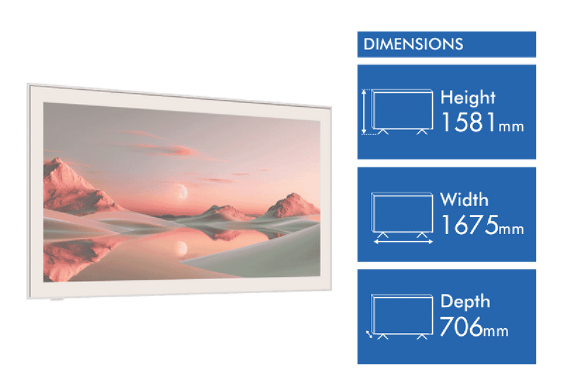 TCL 75" A300W NXTFRAME TV 2024