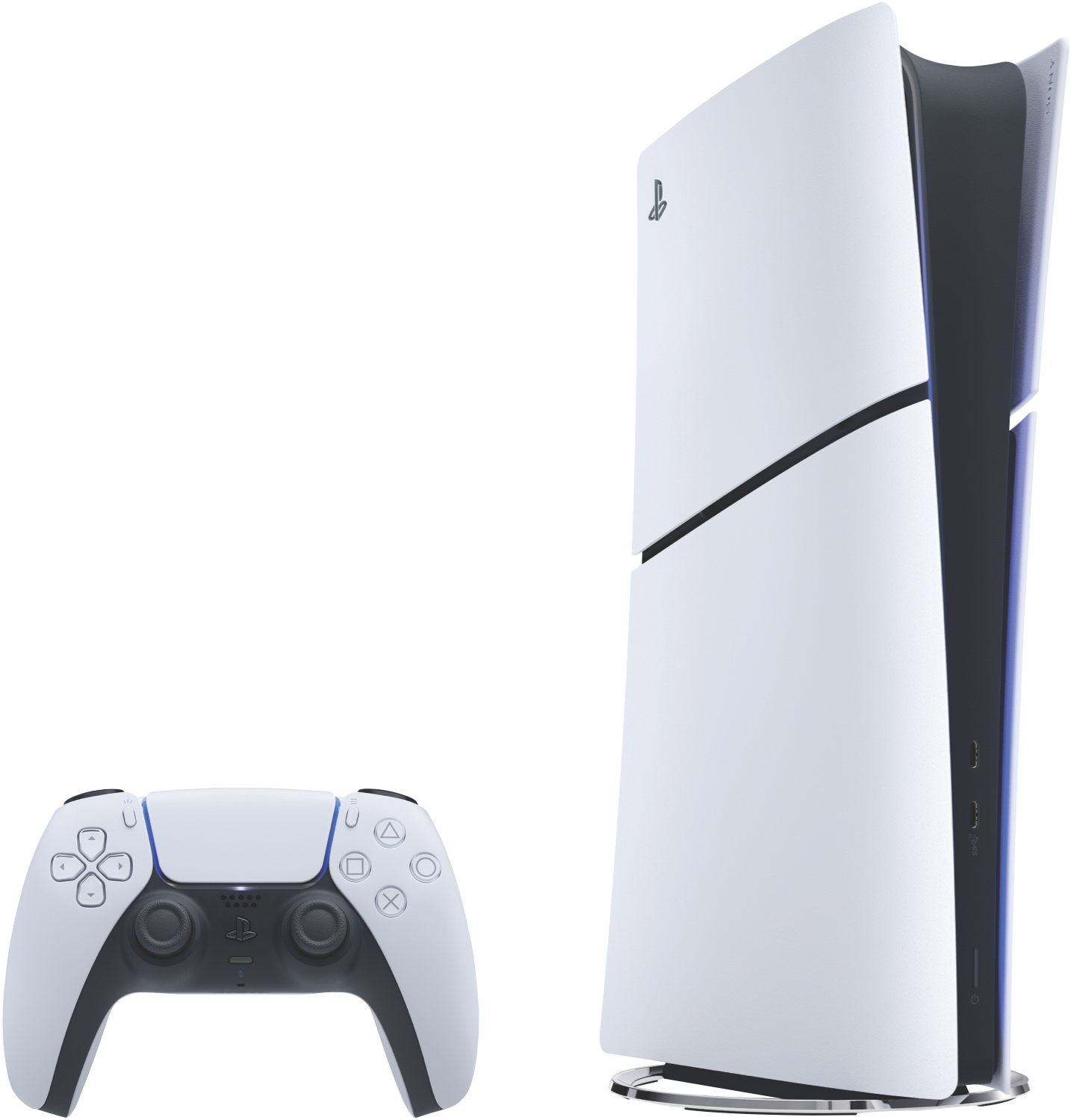 Sony PlayStation 5 Slim Console Digital Edition 825GB White – hero shot
