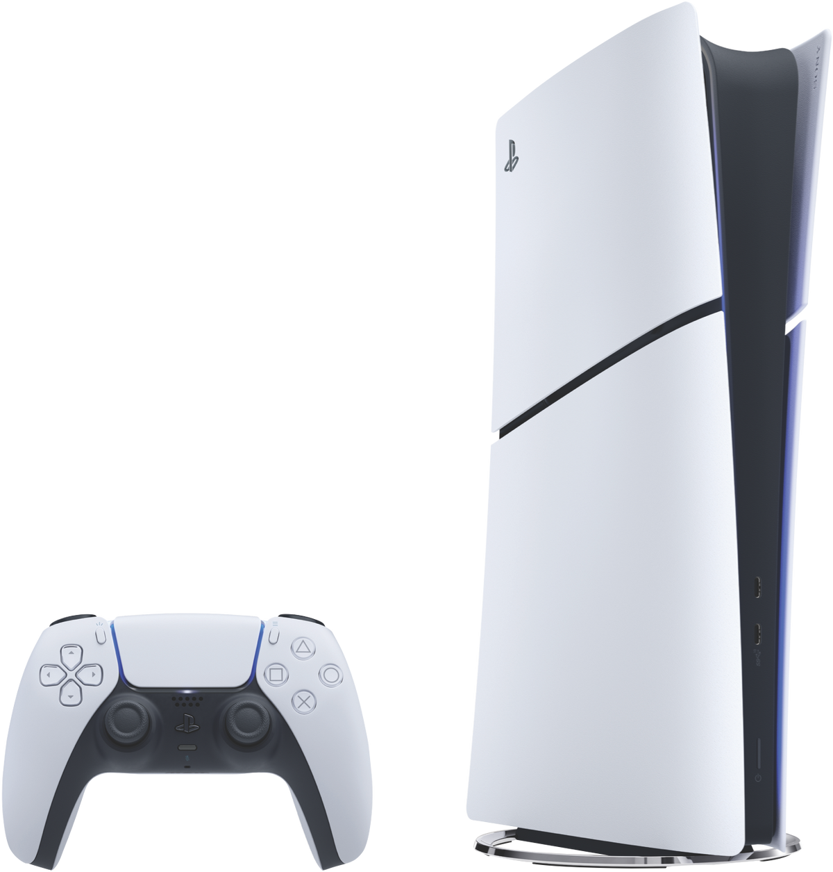 Sony PlayStation 5 Slim Console Digital Edition 825GB White – hero shot