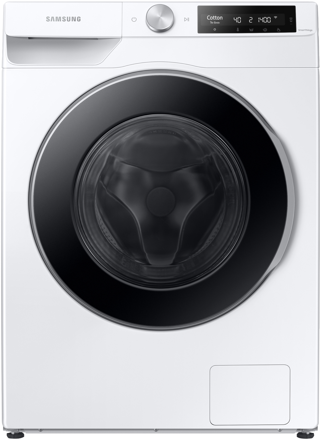Samsung 11kg Smart Front Load Washer WW11CG60ADLE - Front view white