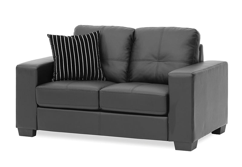 DIAMOND Leather-Look 2 Seater Sofa