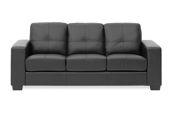 DIAMOND Leather-Look 3 Seater Sofa