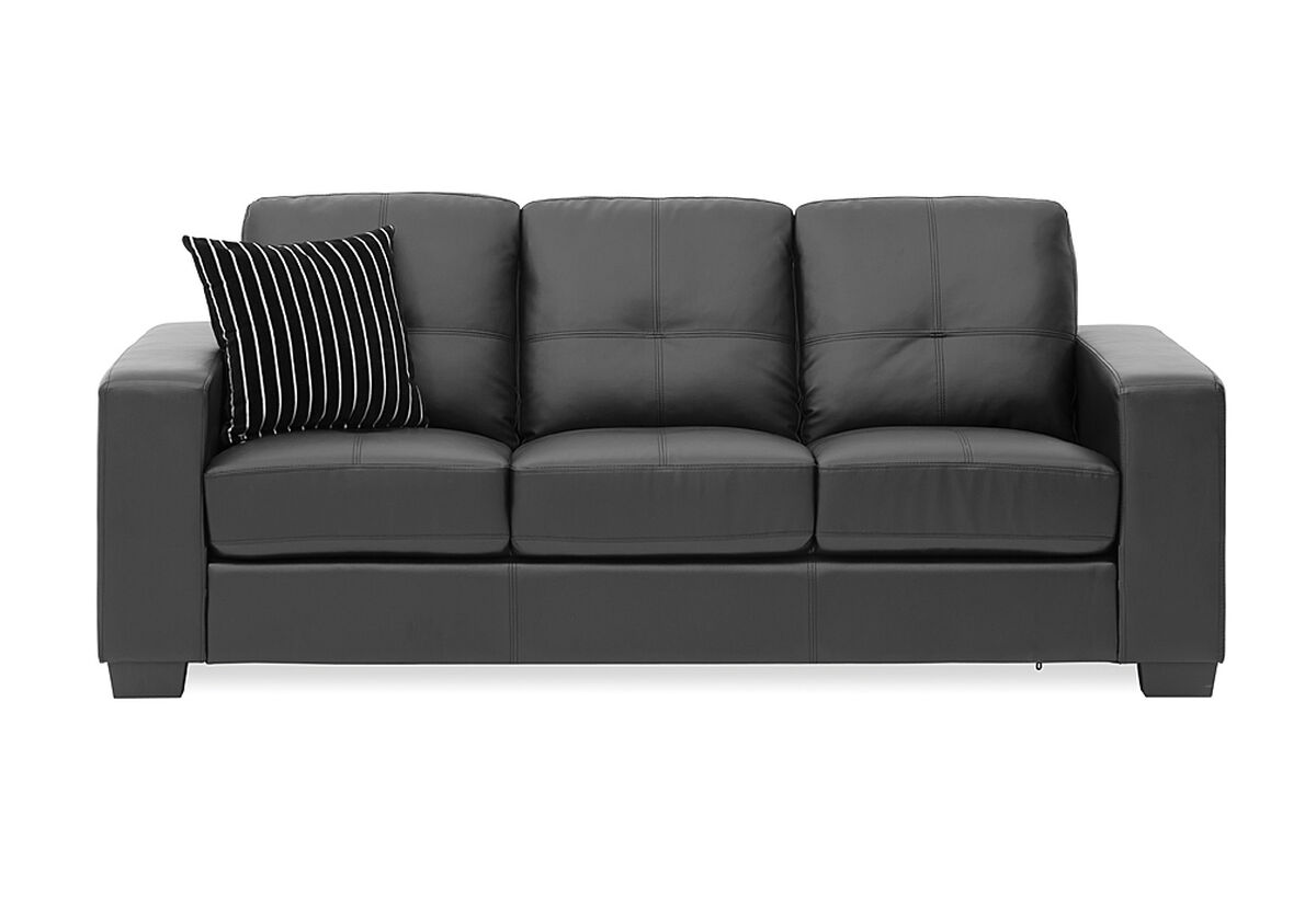 DIAMOND Leather-Look 3 Seater Sofa