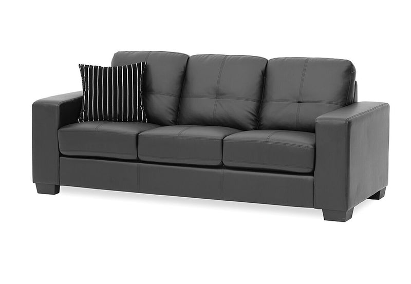 DIAMOND Leather-Look 3 Seater Sofa
