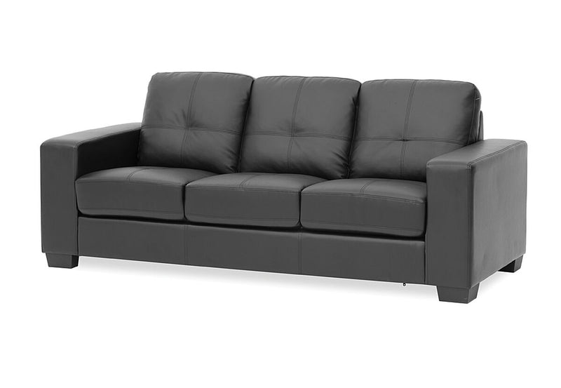 DIAMOND Leather-Look 3 Seater Sofa