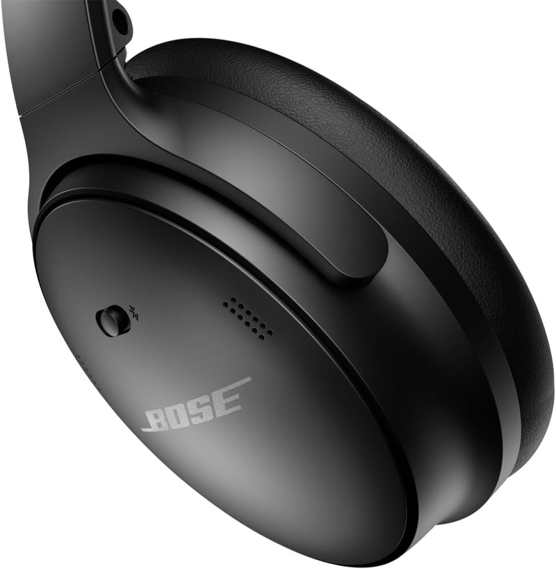 Bose QuietComfort 45 Noise Cancelling Headphones with Built-in Microphone for Clear Calls and Alexa Voice Control, Black