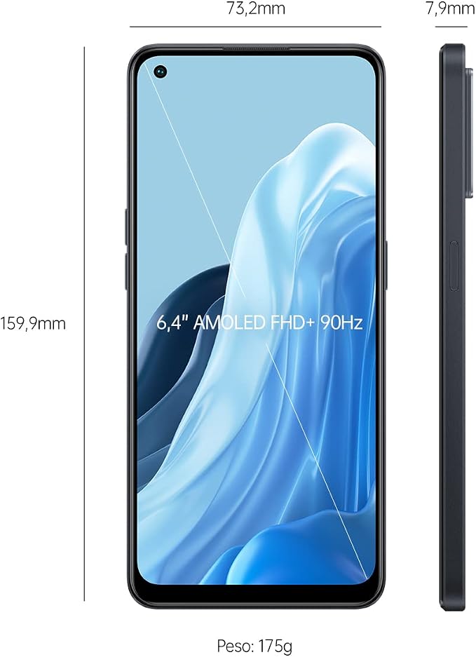 OPPO Reno7, Dual, 128GB 8GB RAM, Cosmic Black