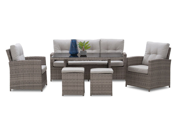 BARBOSA 6 Piece Outdoor Lounge Dining Setting
