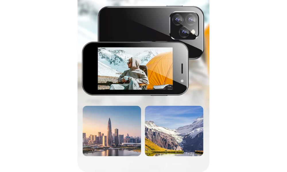 Mini Mobile Phone 4G Smartphone, 3 Inch Smartphone Android 9, Dual SIM, Face Recognition, GPS, OTC,Google Play Unlocked Phone(Black) (3GB+64GB) - Layaway AU